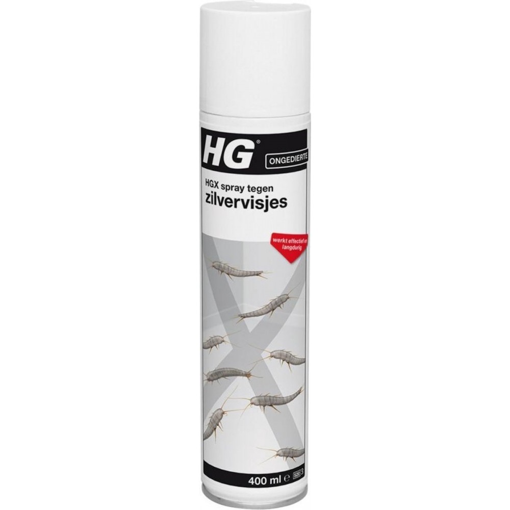 HGX spray tegen zilvervisjes - 13463N - 400ml - effectief tegen zilvervisjes - vlekvrij - werkt tot 6 weken