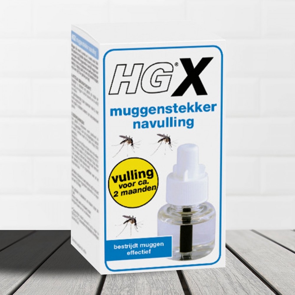 HGX muggenstekker navulling - 45ml - effectief tegen muggen - goed voor 54 nachten