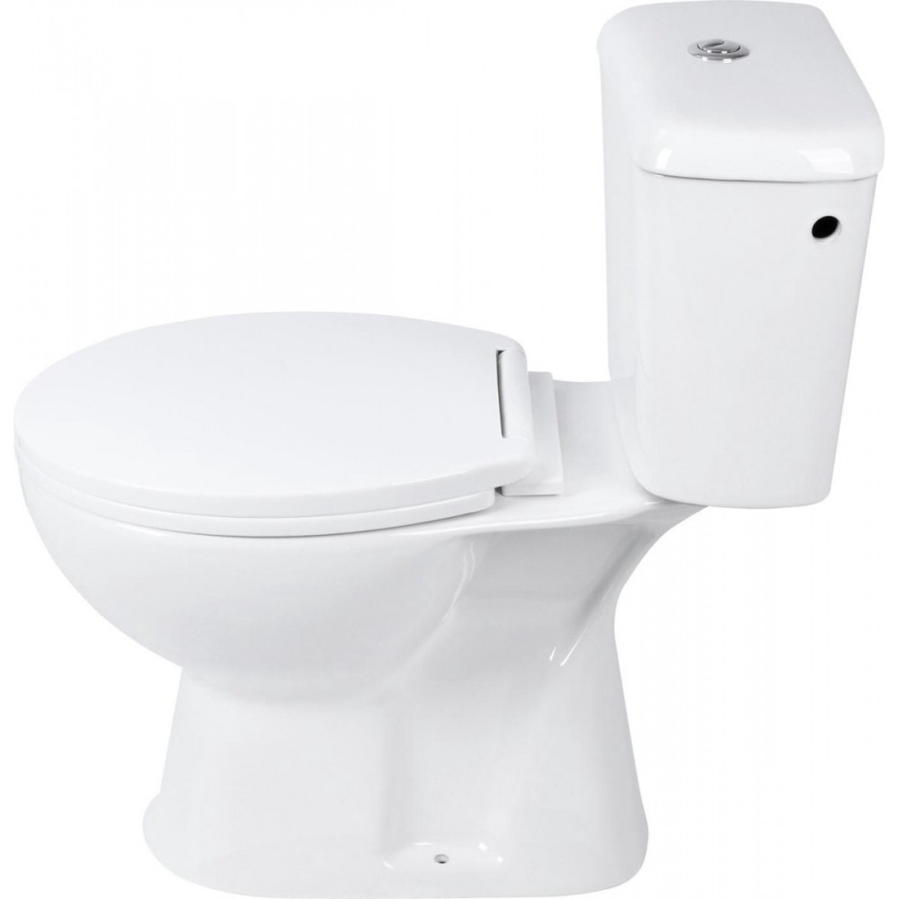 Differnz Toiletpot Duoblok Staand Achter Onder Onderuit Wit