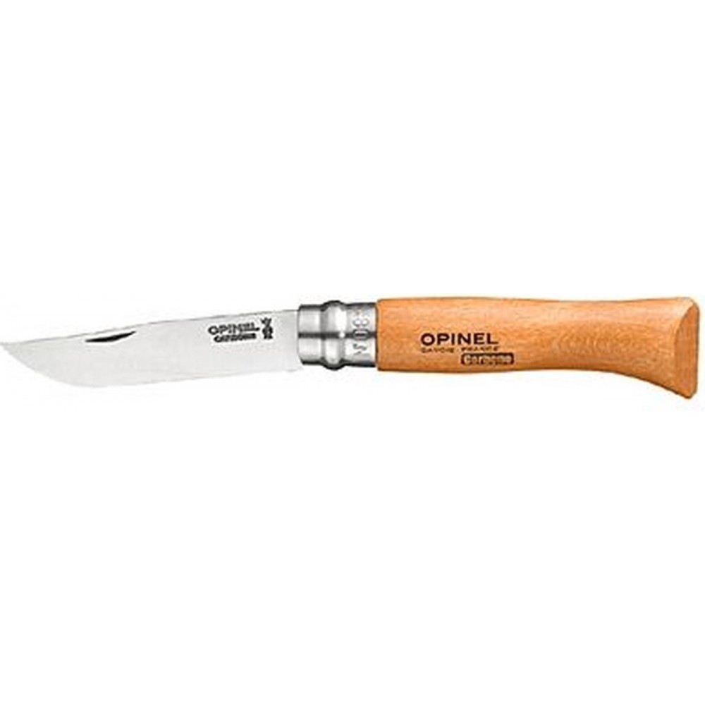 Opinel No.8 Zakmes - Carbonstaal Hout Blister