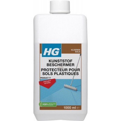 HG kunststofbeschermer (product 77) - 1L - beschermt tegen slijtage en krassen - geschikt voor o.a. pvc, gietvloeren en linoleum