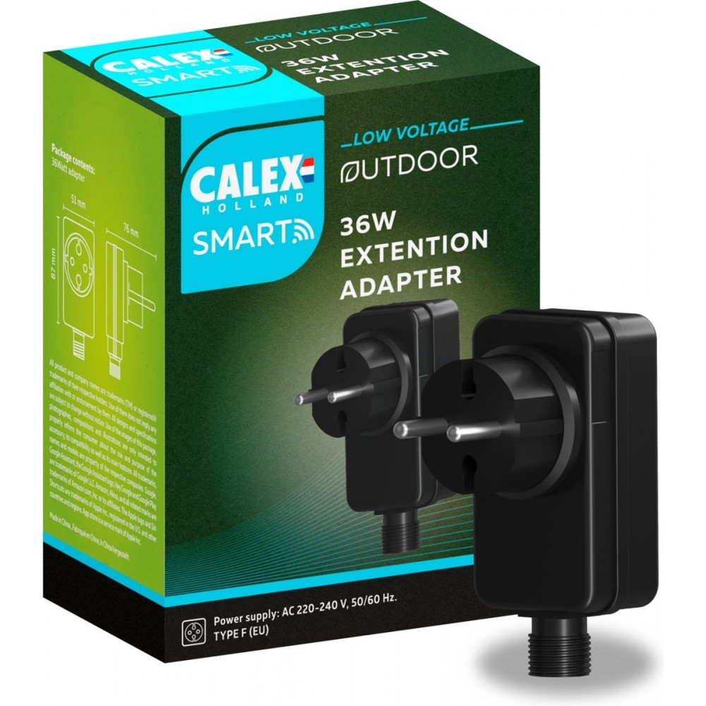 Calex Smart Outdoor - 36W adapter - IP44 - Extensie Calex 24v Outdoor