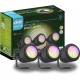 Calex Smart Outdoor 24v Tuinverlichting - Set van 3 Slimme Grondspots - RGB en Warm Wit Licht - Zwart