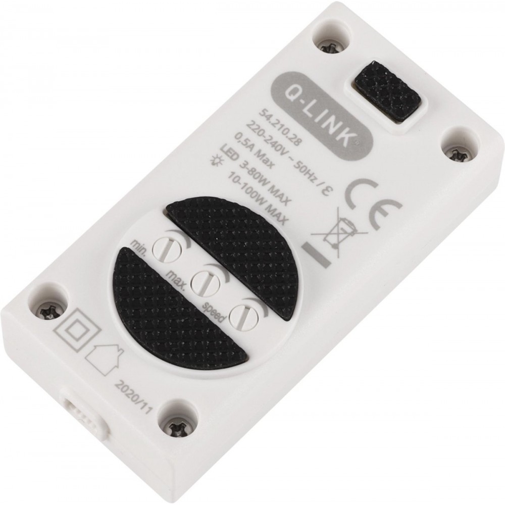 Q-Link snoerdimmer – LED 3–80W – 10–100W – wit