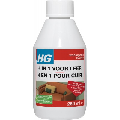 HG 4 in 1 voor leer - 250ml - beschermt, voedt en reinigt