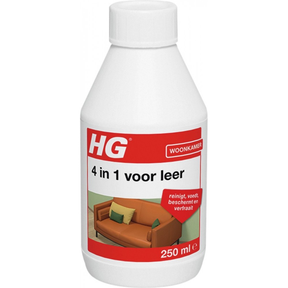 HG 4 in 1 voor leer - 250ml - beschermt, voedt en reinigt