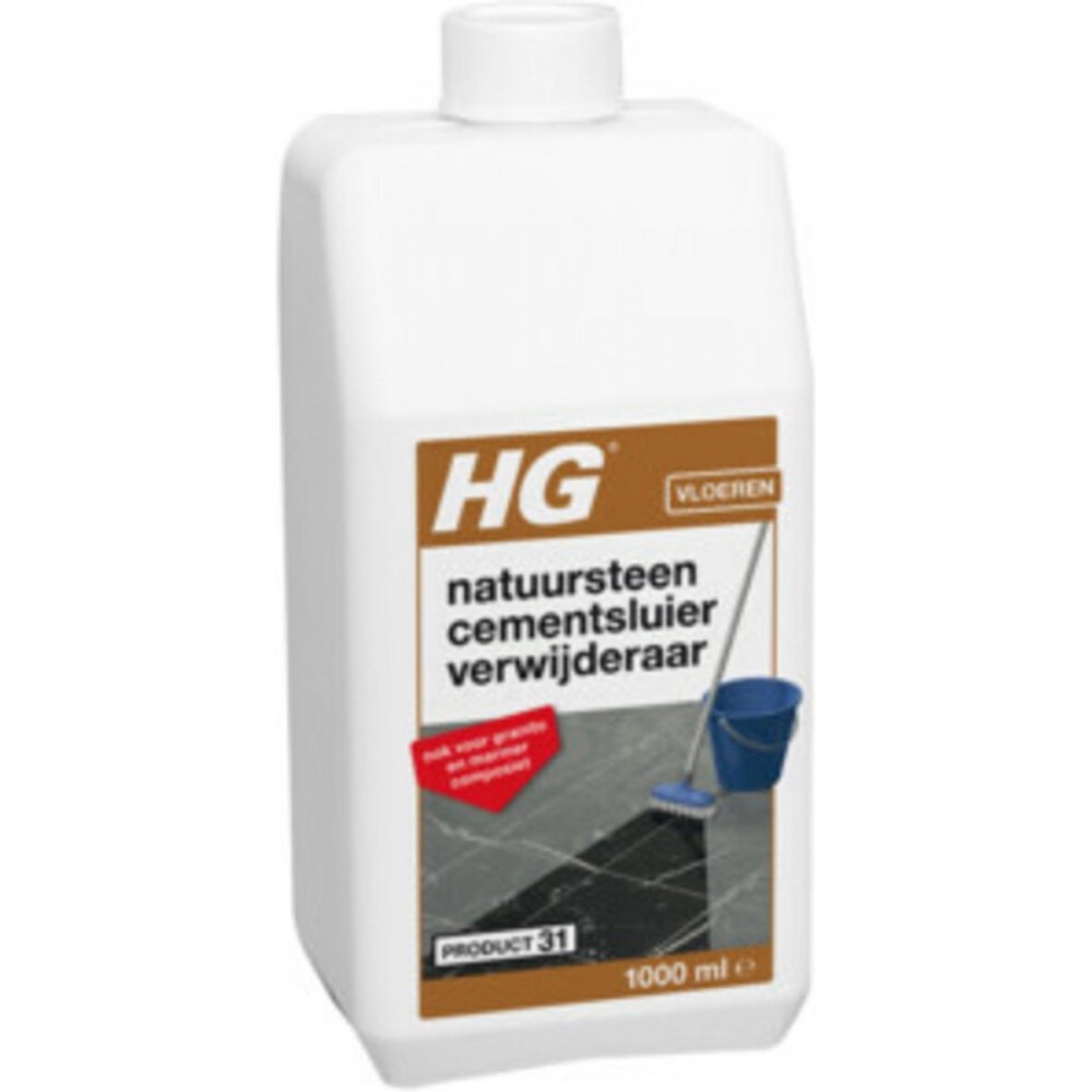 HG natuursteen cement- & kalksluier verwijderaar (HG product 31) - 1L - veilig in gebruik