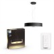 Philips Hue Fair hanglamp - warm tot koelwit licht - zwart - 1 dimmer switch