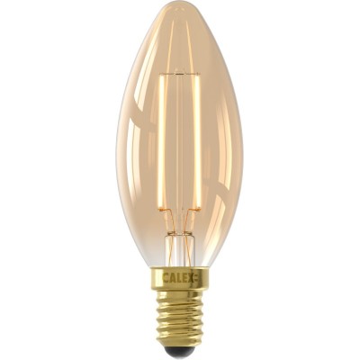 Calex Filament LED Lamp - E14 - B35 Lichtbron Goud - 3.5W - Dimbaar