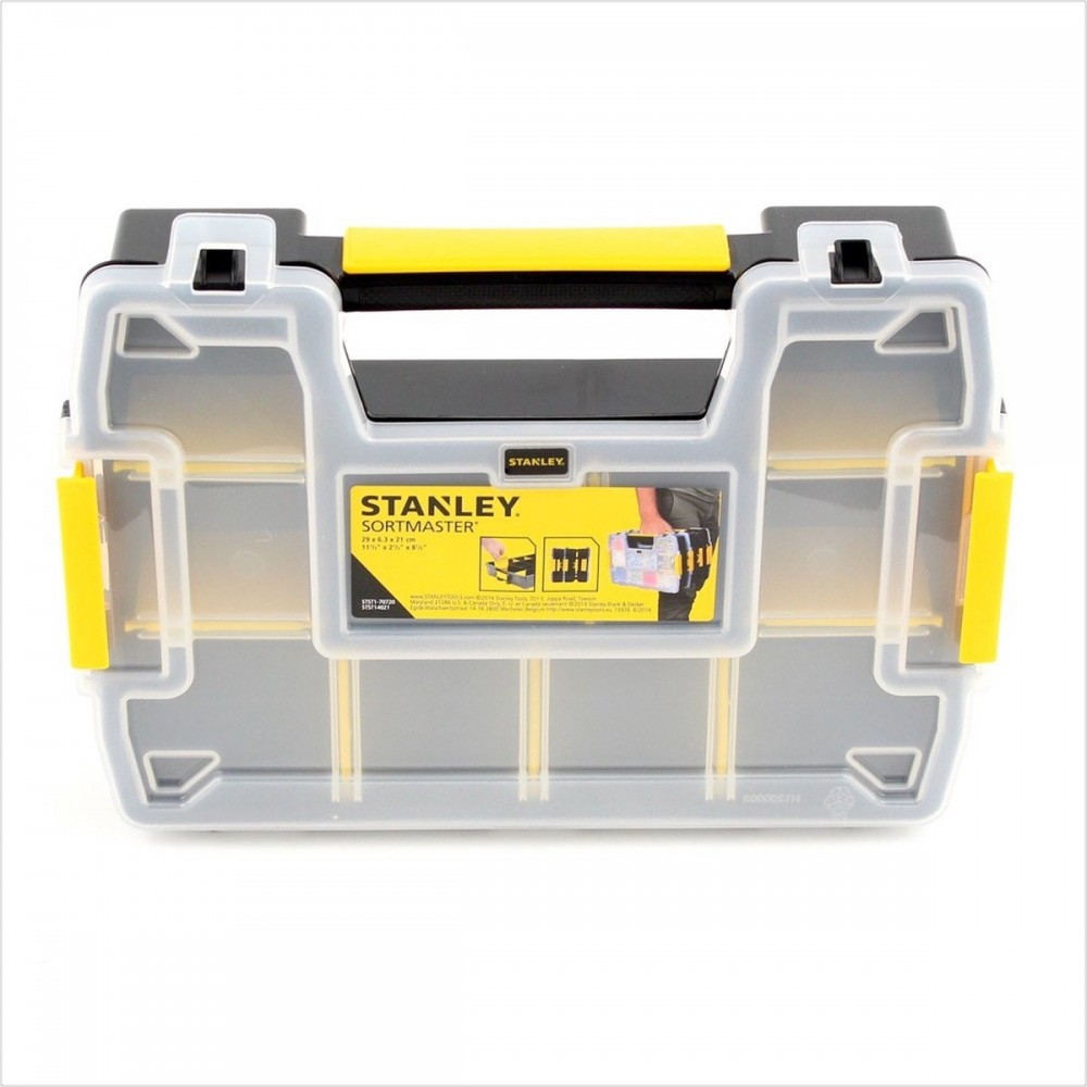 Stanley Gereedschapskoffer opstapelbaar - 10 opbergvakjes - 29,5x6,5x21,5 cm
