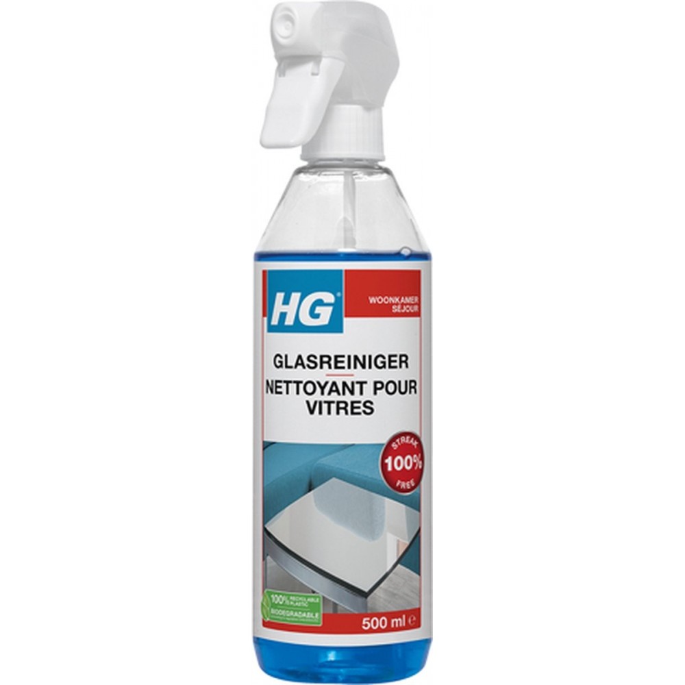 HG glasreiniger - 500ml - 100% streeploze glans - snel droog