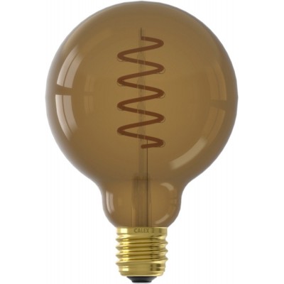 Calex LED Filament Lamp - Globe 9,5cm - E27 - Lichtbron Natural - Dimbaar - Warm Wit licht - 4W