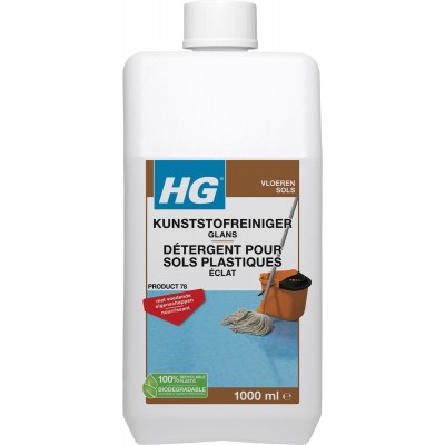 HG kunststofreiniger glans - glansherstel - geschikt voor o.a. pvc, gietvloeren en linoleum