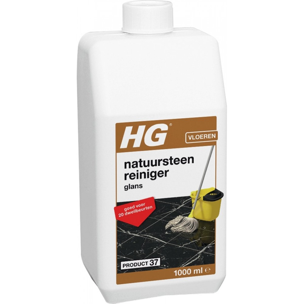 HG natuursteenreiniger glans (product 37) - 1L - voor regelmatig gebruik van marmer en kalkhoudend natuursteen