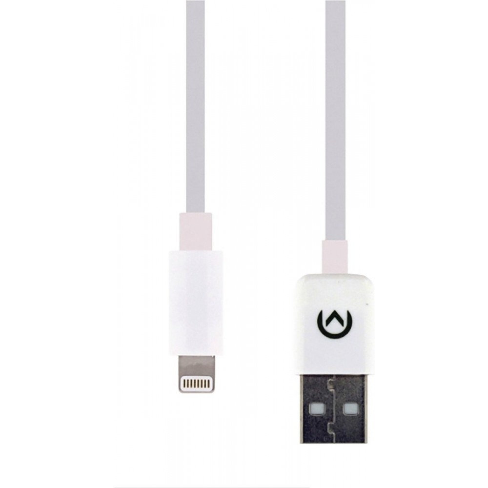 Mobilize USB-A naar Apple Lightning Kabel MFI 1 Meter - Wit