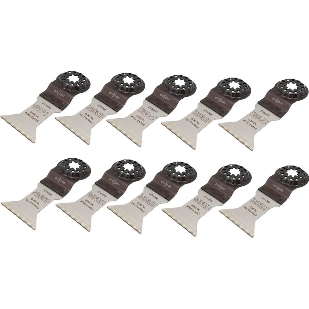 SMART Blades Starlock Multitool Zaagblad - Bi-Metaal - Hout/Spijkers/Schroeven/Non-Ferro - 44x46mm - 10 stuks