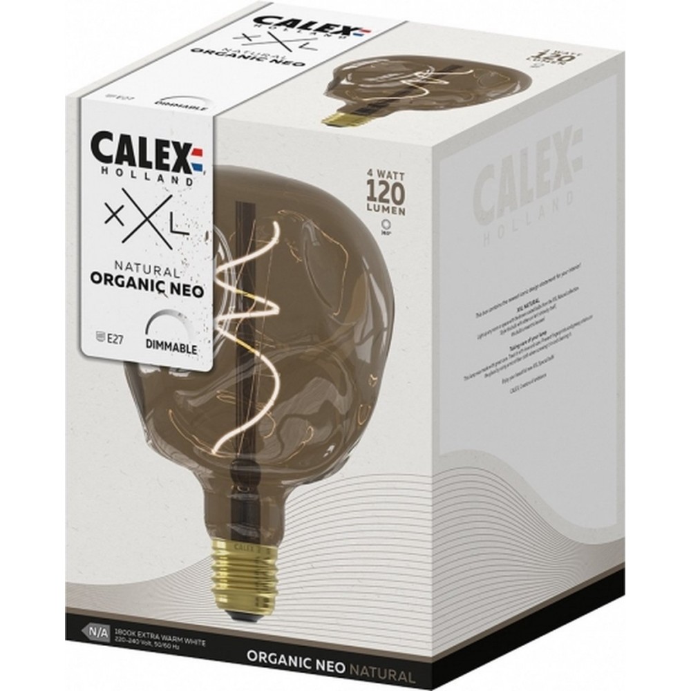 Calex Organic Neo Natural - E27 LED Lamp - Filament Lichtbron Dimbaar - 4W - Warm Wit Licht