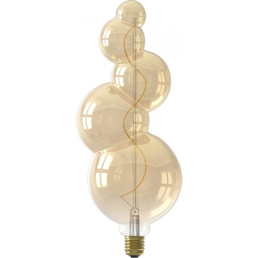 Calex Alicante XXL Goud - E27 LED Lamp - Filament Lichtbron Dimbaar - 4W - Warm Wit Licht