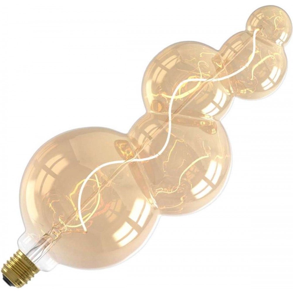 Calex Alicante XXL Goud - E27 LED Lamp - Filament Lichtbron Dimbaar - 4W - Warm Wit Licht