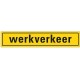 Pickup sticker - Werkverkeer - 400x80 mm - Reflecterend Klasse 1