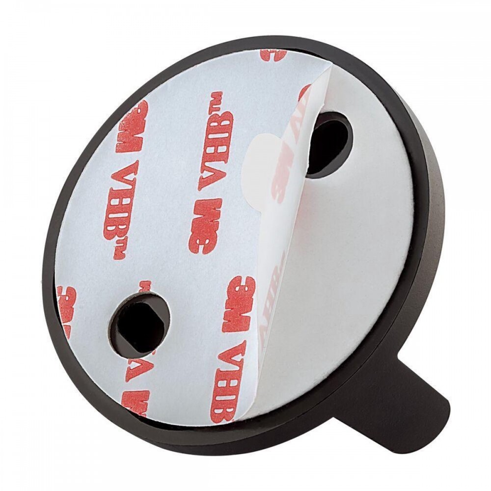 Tiger Tune - Reserverolhouder - Zonder boren - Zelfklevend 3M tape - RVS geborsteld / Zwart