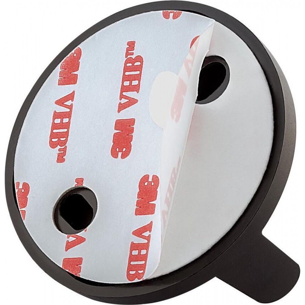 Tiger Tune - Wc rolhouder zonder boren - Toiletrolhouder - Zelfklevend 3M tape - RVS geborsteld / Zwart
