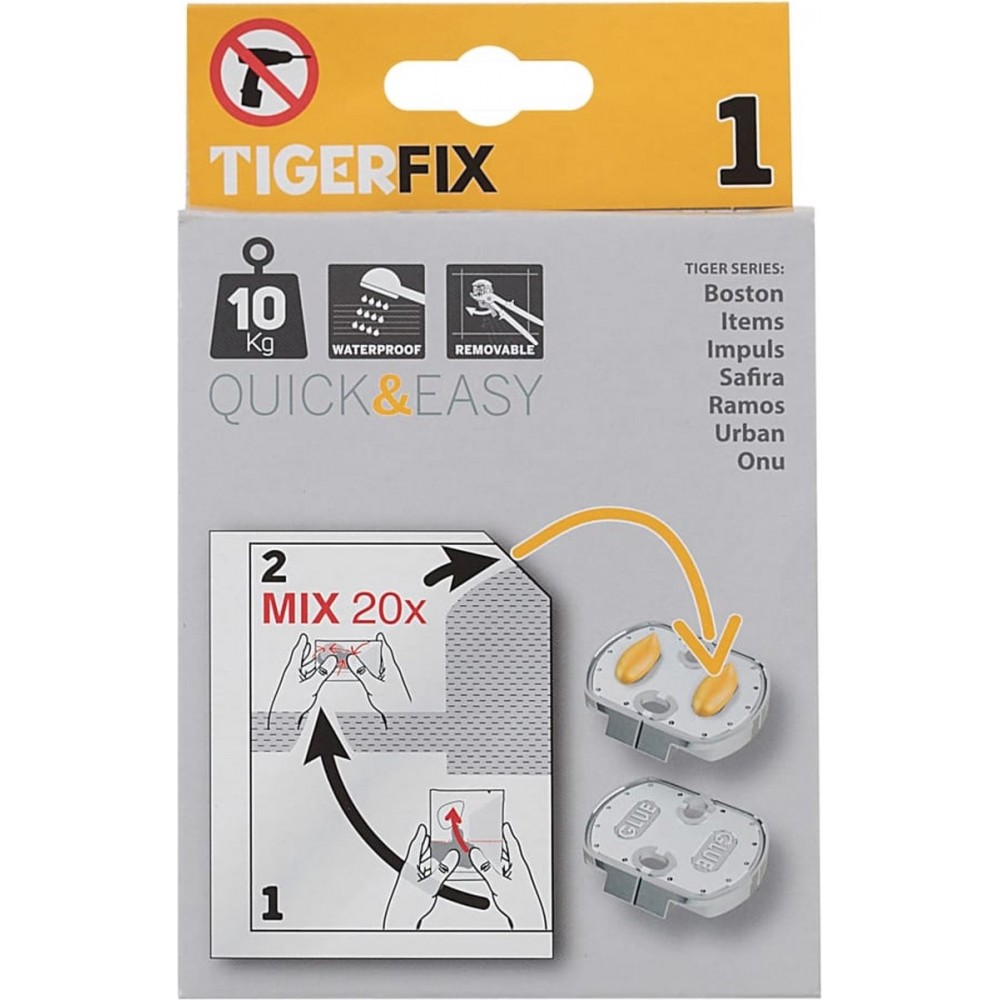 Tiger TigerFix type 1 - Tiger accessoires monteren zónder boren