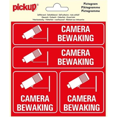 Pickup Pictogram 15x15 cm 4 op 1 - Camerabewaking