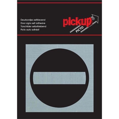 Pickup Route Alulook Alu Picto 80x80 mm - verboden toegang