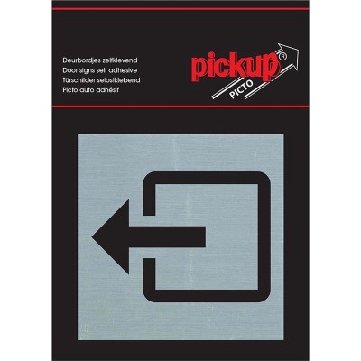 Pickup Route Alulook Alu Picto 80x80 mm - uitgang
