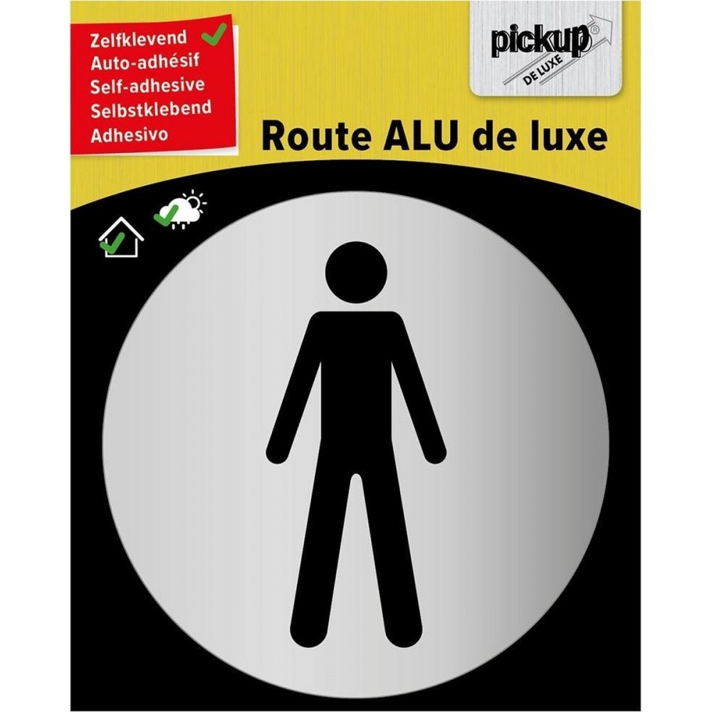 Pickup route rond diameter brushed alu heer - picto rond diameter 80 mm