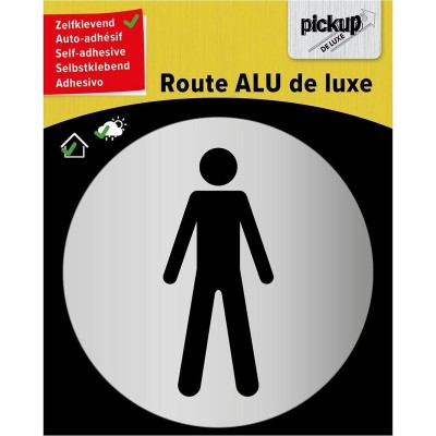 Pickup route rond diameter brushed alu heer - picto rond diameter 80 mm