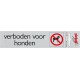 Pickup Route Alulook 165x44 mm - Verboden voor honden