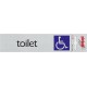 Pickup Route Alulook 165x44 mm - Toilet toegang voor rolstoel