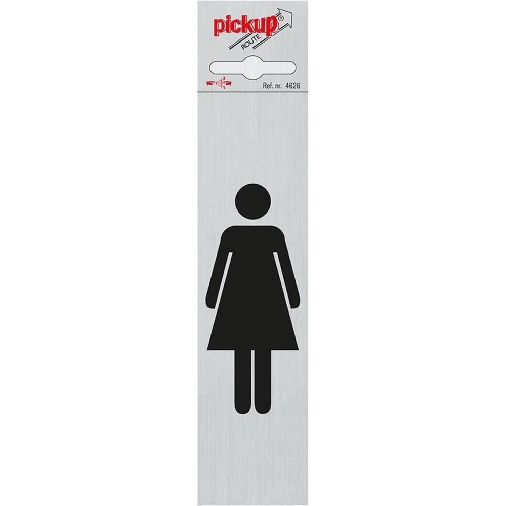 Pickup Route Alulook 165x44 mm - dames symbool staand