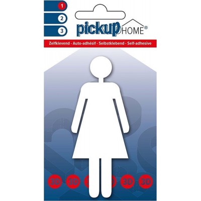 Pickup 3D Home Picto zelfklevend vrouw wit - 211100001