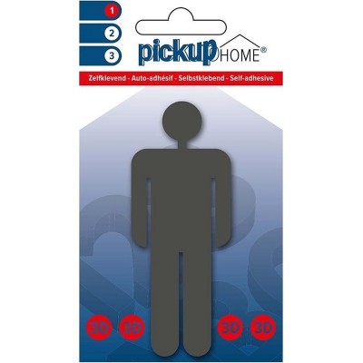 Pickup 3D Home Picto zelfklevend man grijs - 212100002