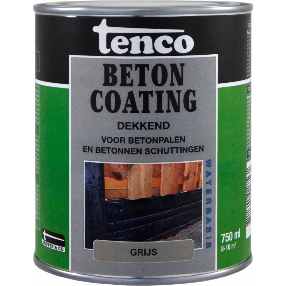 Tenco betoncoating - dekkend - grijs - 750 ml
