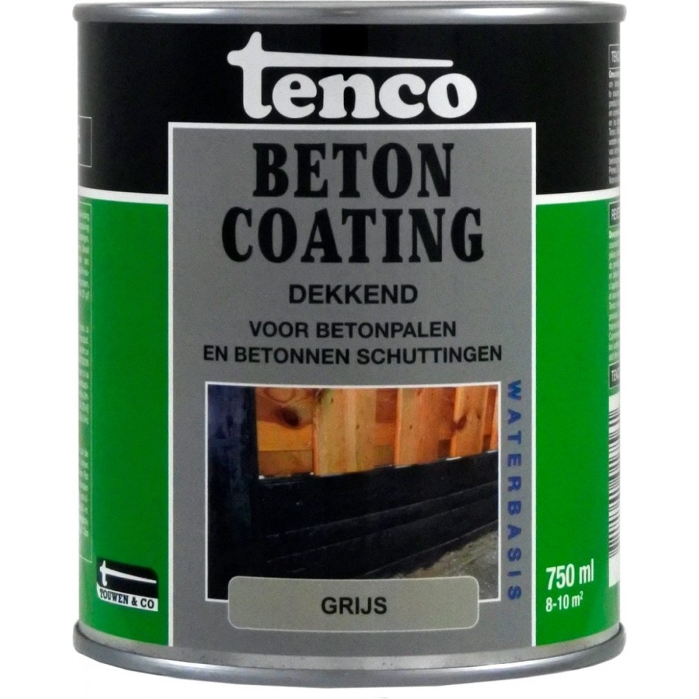 Tenco betoncoating - dekkend - grijs - 750 ml