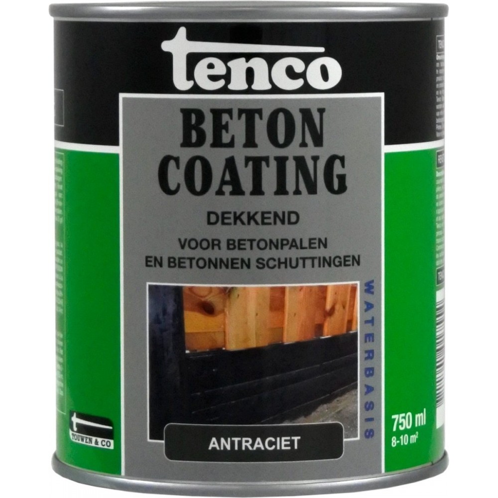 Tenco betoncoating - dekkend - antraciet - 750 ml