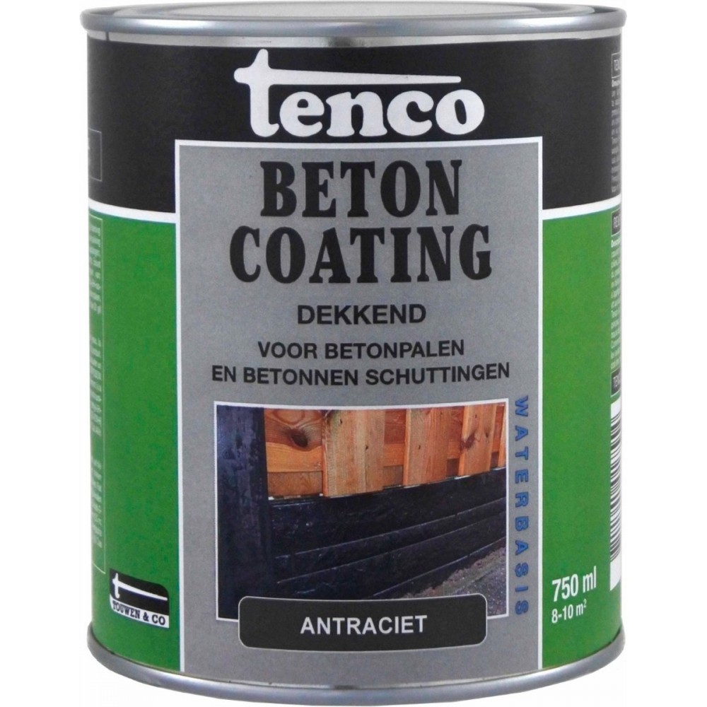 Tenco betoncoating - dekkend - antraciet - 750 ml