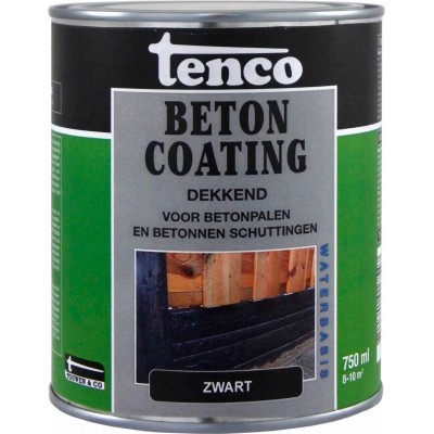 Tenco betoncoating - dekkend - zwart - 750 ml