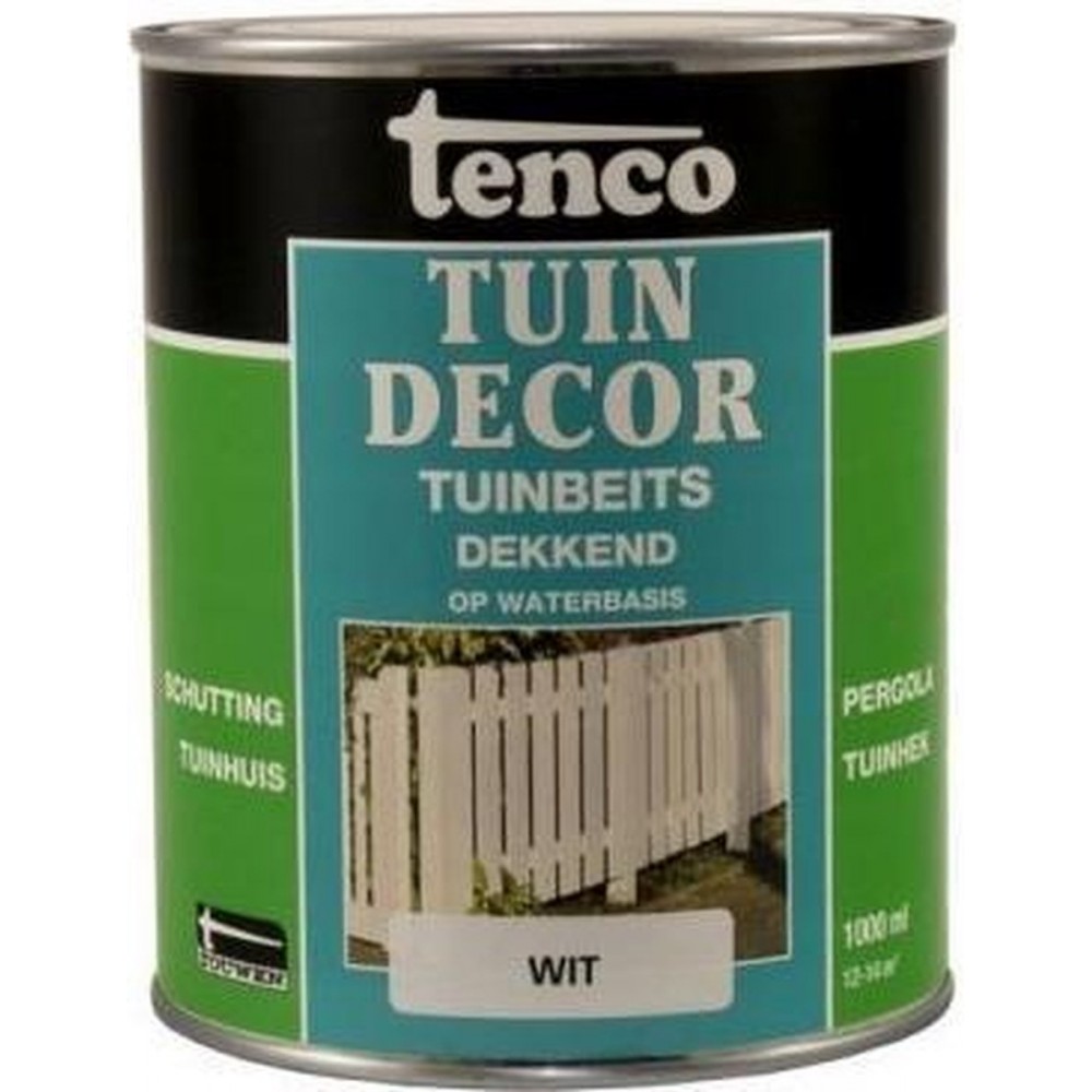 Tenco tuindecor beits dekkend wit - 1 liter