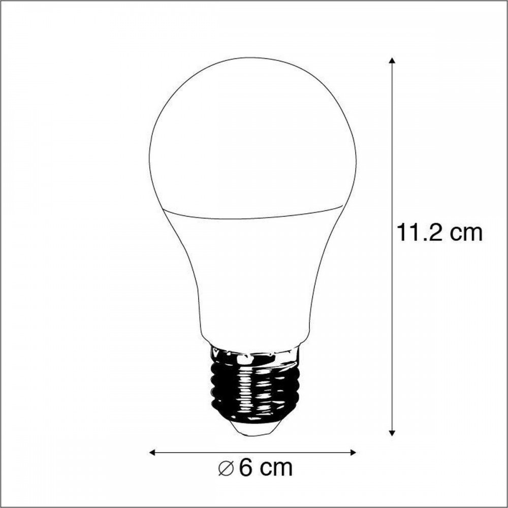 Calex - Power standaardlamp LED - E27 - 230V - 11W - 1055lm - 2700K dimbaar