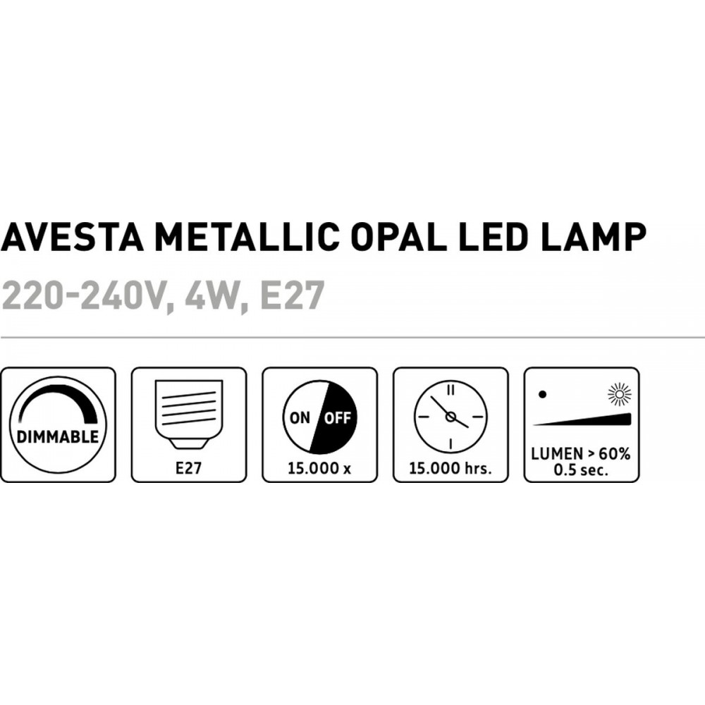 Calex Avesta Ø170 - E27 - 130 Lumen – Groen