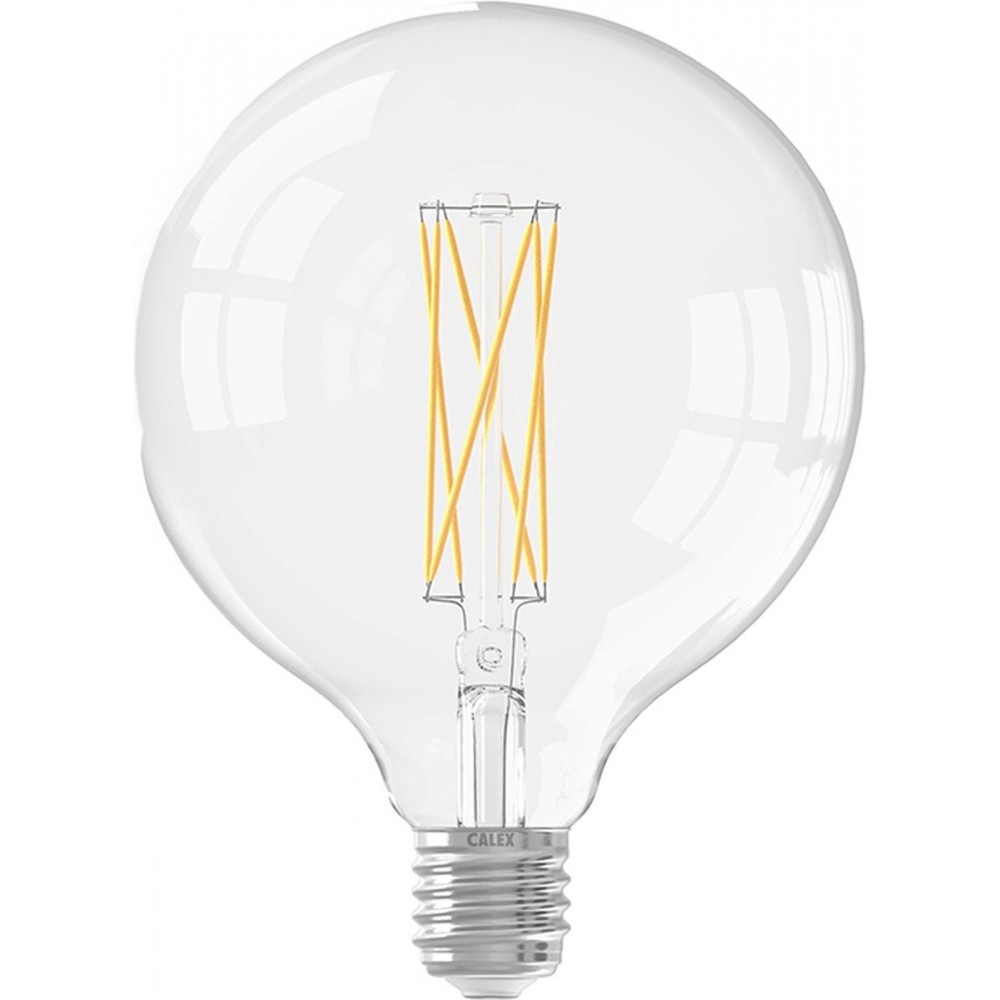 Calex Lichtbron E27 Globelamp - Glas - Transparant - 13 x 17 x 13 cm (BxHxD)