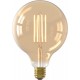 Calex Filament LED Lamp - G125 Vintage Lichtbron - E27 - Goud - Warm Wit Licht - Dimbaar