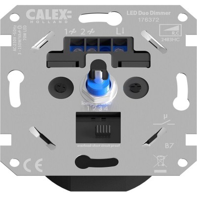 Calex LED Wanddimmer - Inbouw Dimmer - Fase afsnijding - Universeel