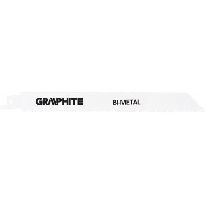 Graphite Reciprozaag 225 mm 6TPI Bi-Metaal, 2 stuks
