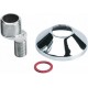 Bonfix S-koppeling 3/8inch x 3/4inch met rozet en ring